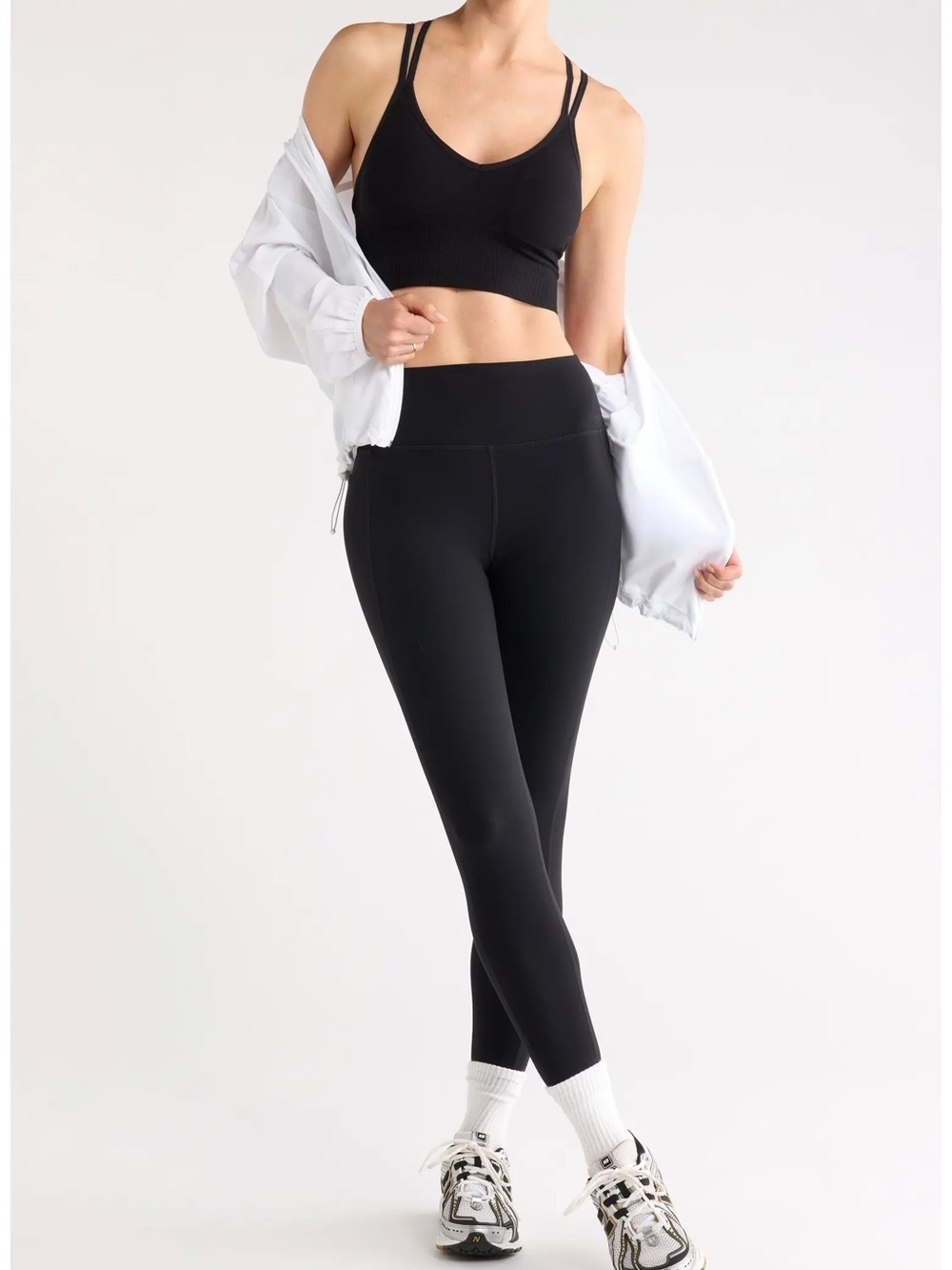 Z by Zella Perform Luxe High Waist Band 7/8" leggings size large black